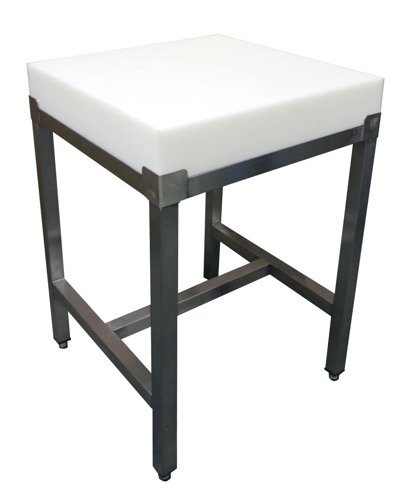 SARO Hackblock mit Edelstahlrahmen 600x600mm AISI 430