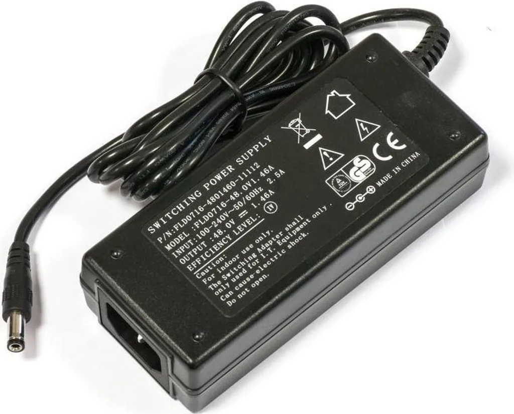 Transformateur 48V pour Système PoE MikroTik 48POW 1.6A Haute Qualité