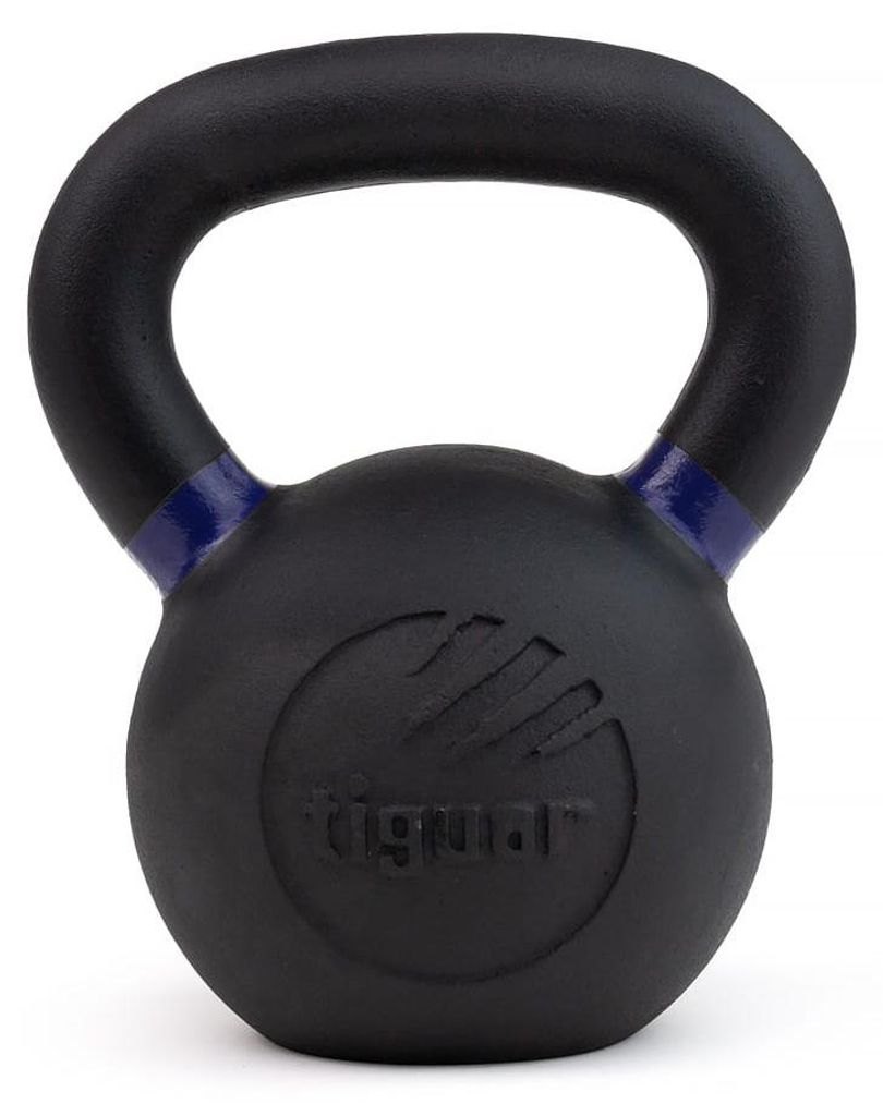 tiguar Kettlebell RAW 16 kg Profi Kettlebell aus Gusseisen, ergonomischer Griff, pulverbeschichtet, farbcodiert, langlebig, ideal für CrossFit, Fu...