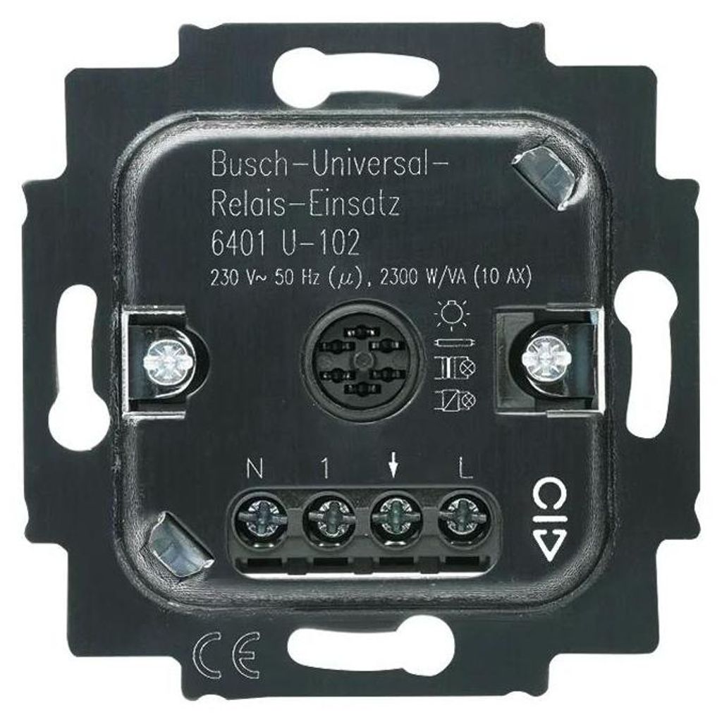 Busch-Jaeger Universal-Relais-Einsatz, 6401U-102, 1-fach, Produktbild 