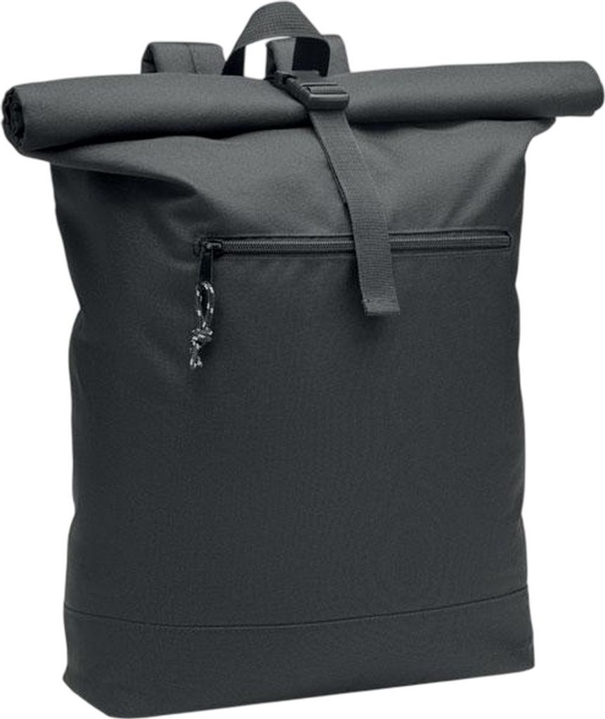 MidOcean - Rucksack "Napa", Roll Top, rPET (Recyceltes Polyethylen-Terephthalat) MO1230 (Einheitsgröße) (Schwarz)