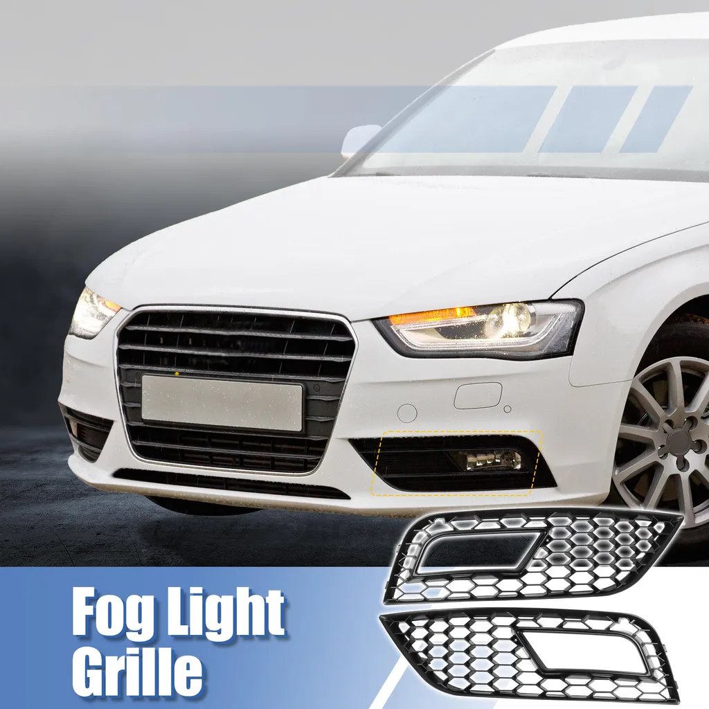 Grille de Pare-chocs pour Antibrouillard Audi A4 8K - Lot de 2 Couvercles