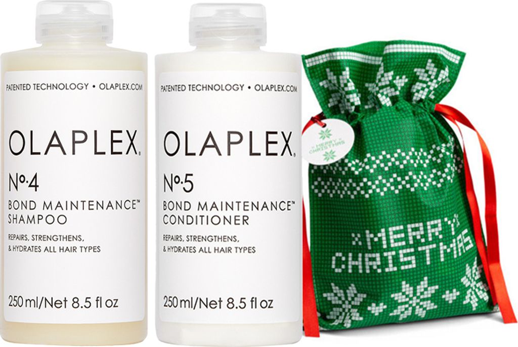 Olaplex No. 4 Szampon regenerujący 250ml + Olaplex No. 5 Regenerująca odżywka 250ml + Geschenktasche