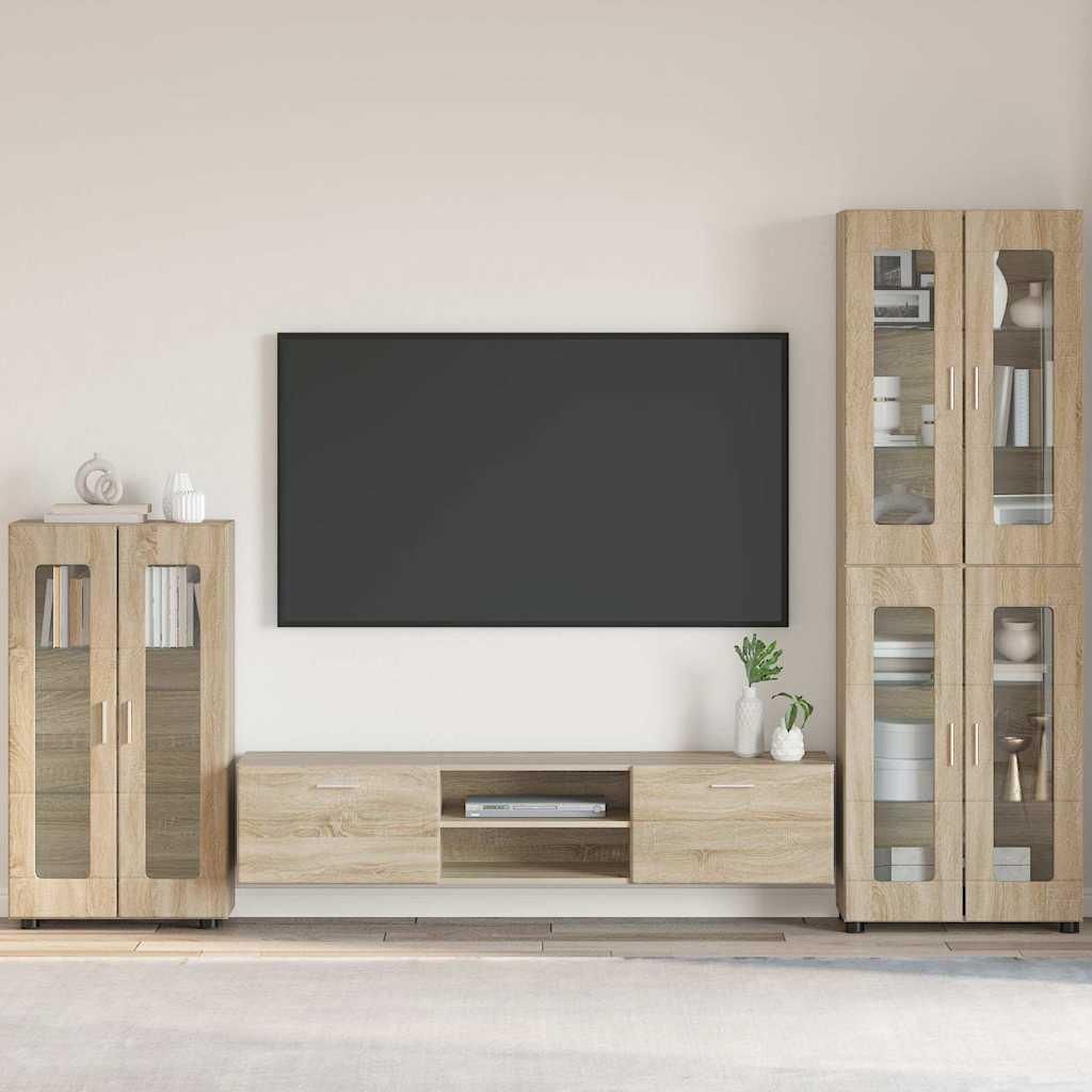 Maison Exclusive - Sideboard FLORIN Sonoma-Eiche 55,5 x 29 x 103 cm Holzwerkstoff
