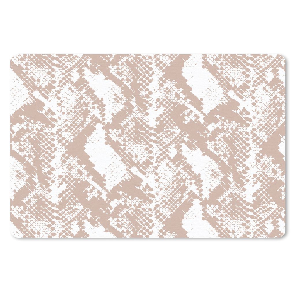 MuchoWow Mauspad Mousepad Tiermuster - Schlange - Form - Pastell 27x18 cm - Mousepads - Maus Mat - Pad - Mausunterlage - Büroartikel - Desk Matten