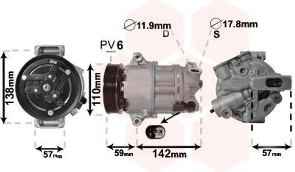 Compresseur de climatisation Fiat Tipo 356 pour un air frais durable