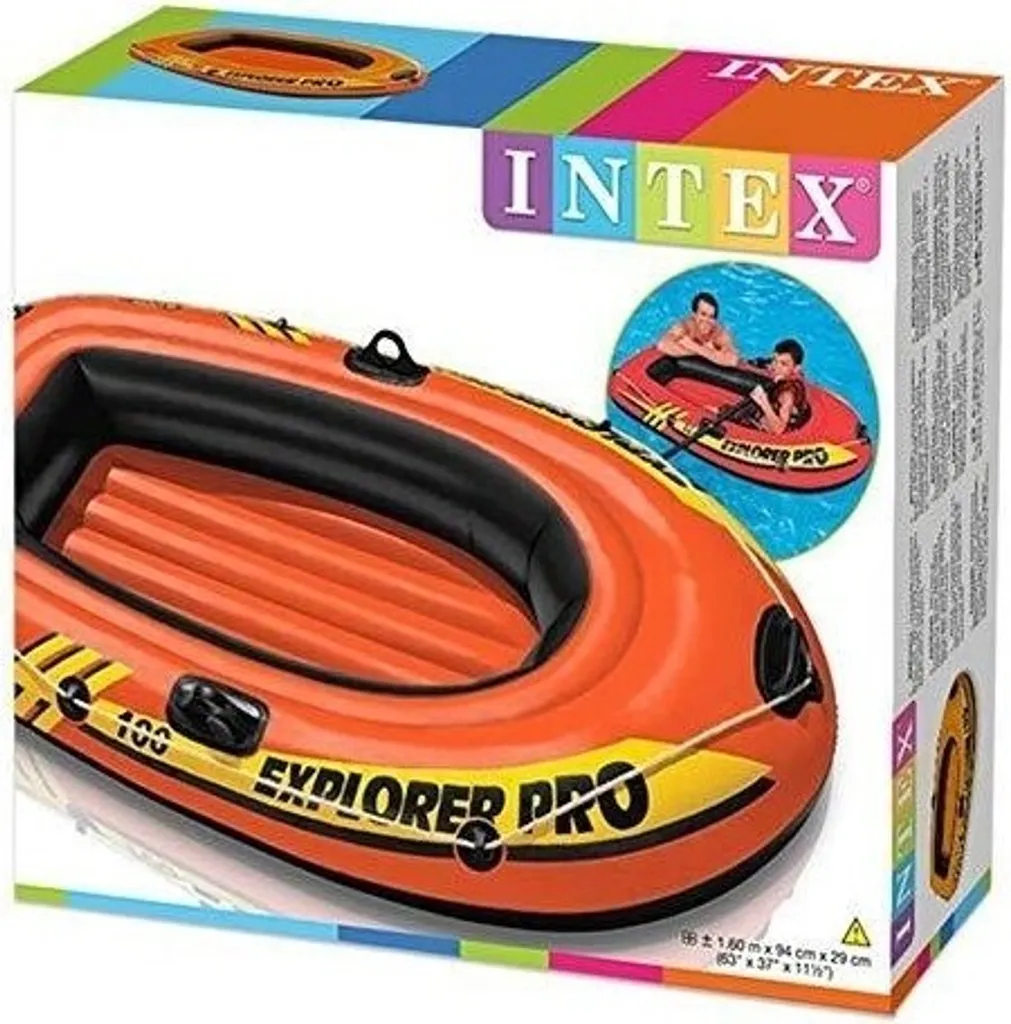 Bateau INTEX Explorer Pro 100 Robuste en Vinyle avec 3 Chambres à Air - 2