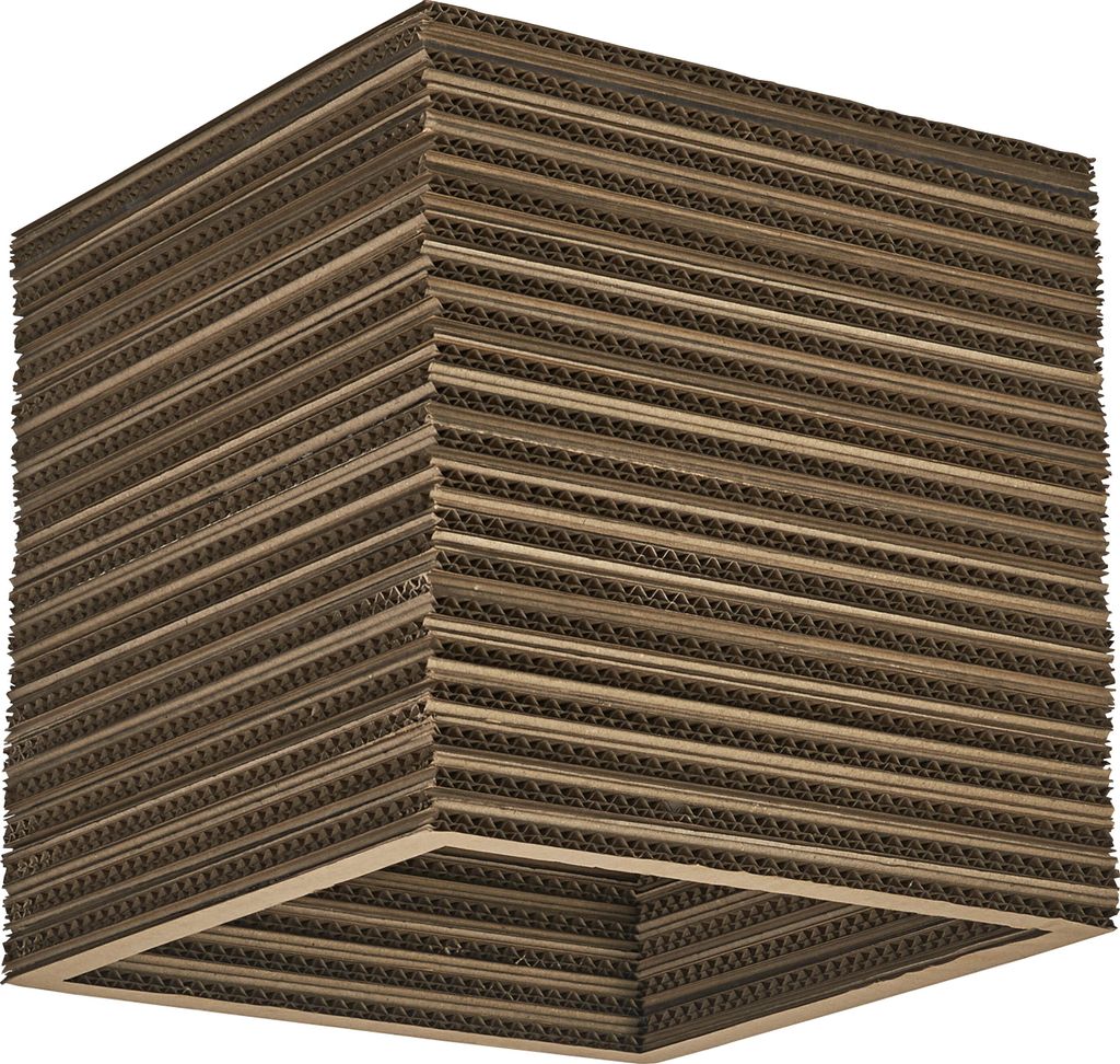 OSRAM 4099854453281 Deckenleuchte Decor Cardboard Square braun, E27