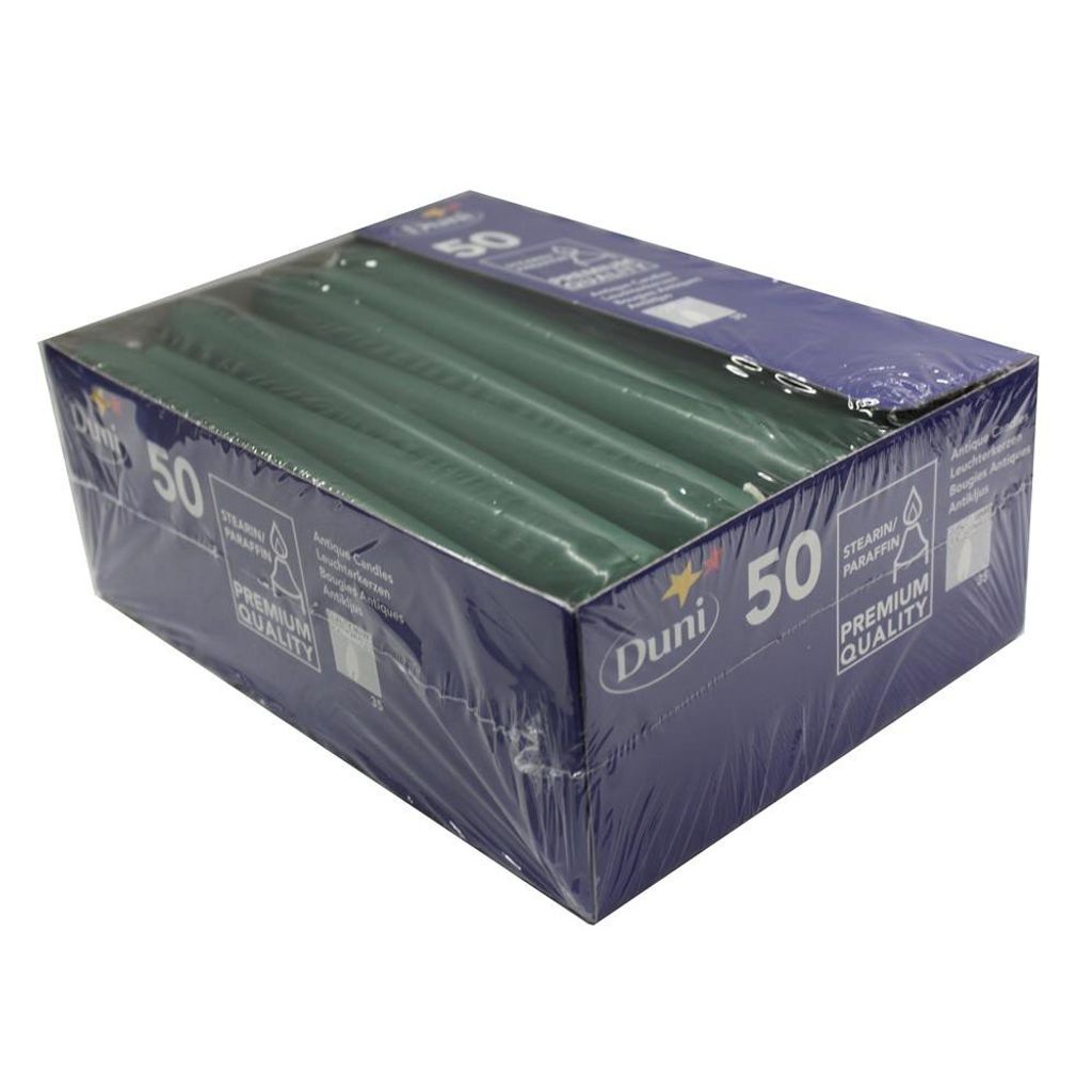 Duni portacandele decorativi verde scuro hunter green 25 cm Immagine del prodotto 