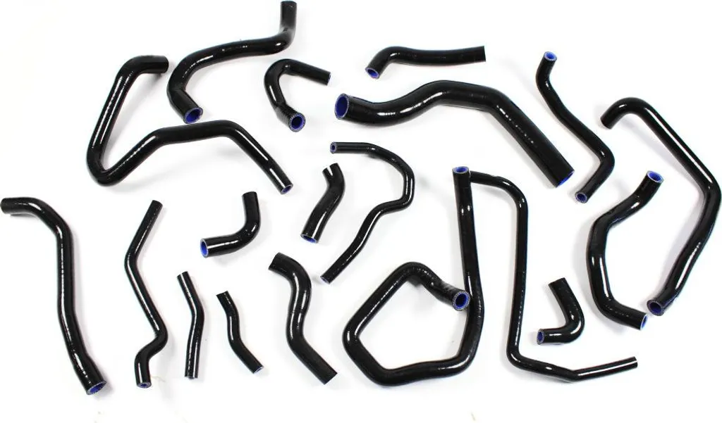 Kit 19 durites silicone refroidissement noir pour Golf 7 GTI Audi S3 2.0 TSI