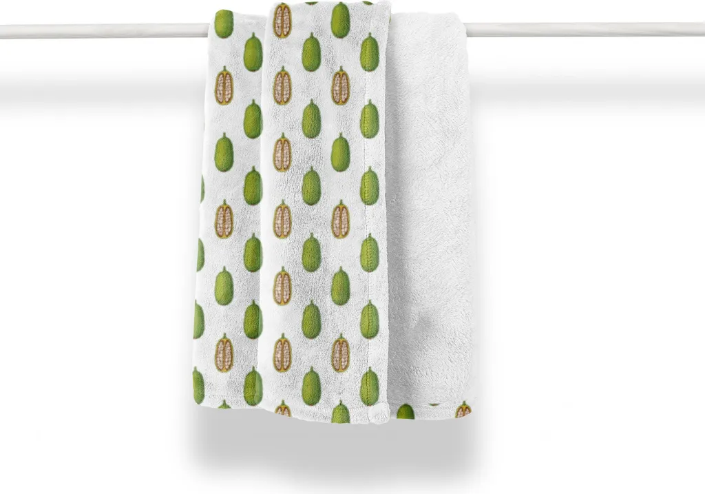Coperta Morbida ABAKUHAUS Baobab 125x175 cm | Caldo Plaid Verde