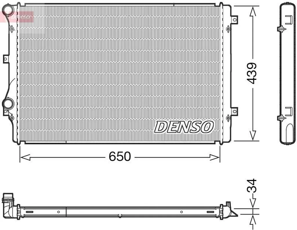 Radiateur moteur pour VW Passat et CC, idéal remplacement pièce usée