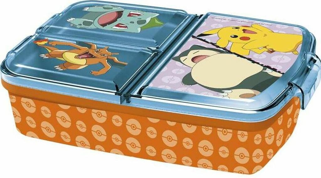 Stor BROTDOSE MIT MEHREREN FÄCHERN | POKEMON Produktbild 