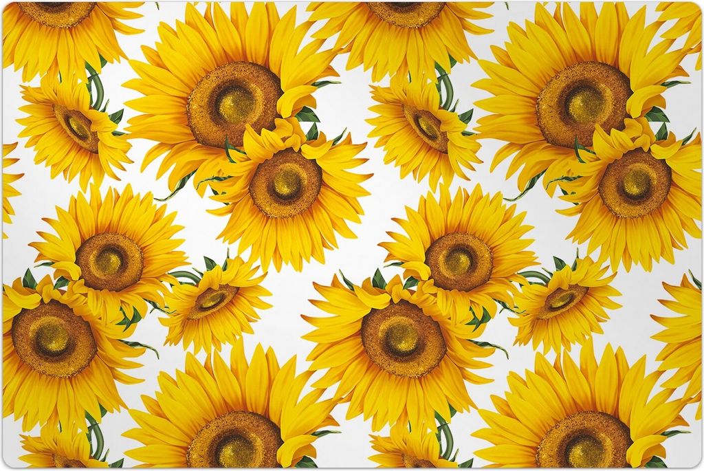 Küchenmatte 100x150 cm Vinylmatte Bodenmatte Dekoration -Sonnenblume Blumen