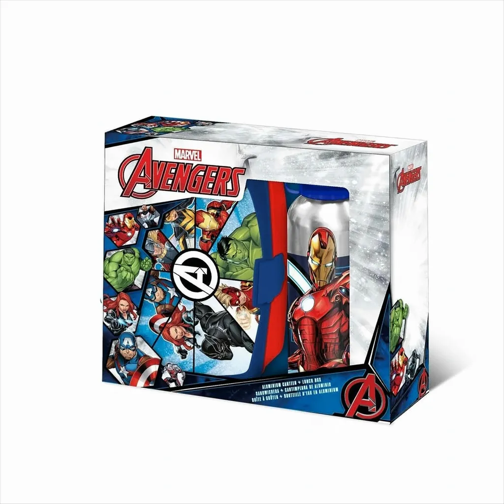 Marvel: Avengers - Set da pranzo: cestino per il pranzo e bottiglia d'acqua - 5