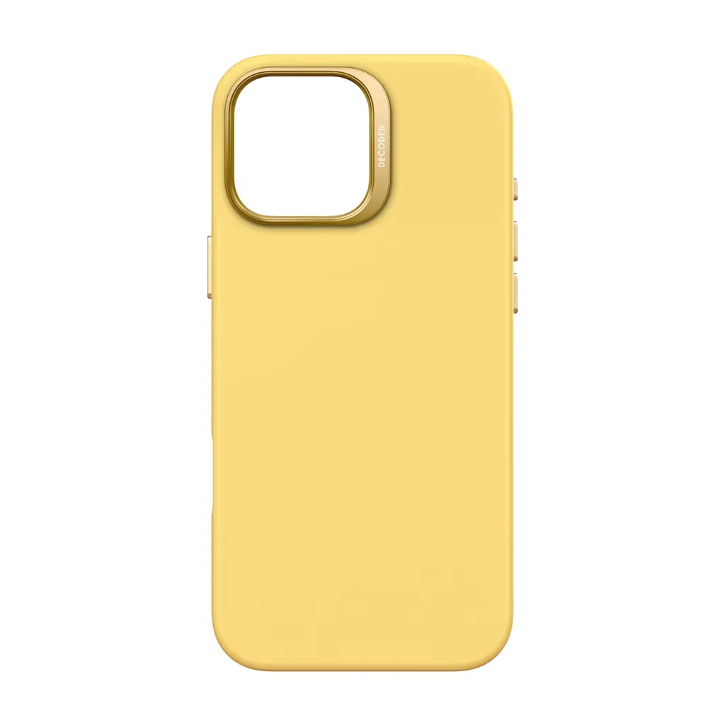 Custodia DECODED iPhone 16 Pro Max Giallo Popcorn Silicone MagSafe