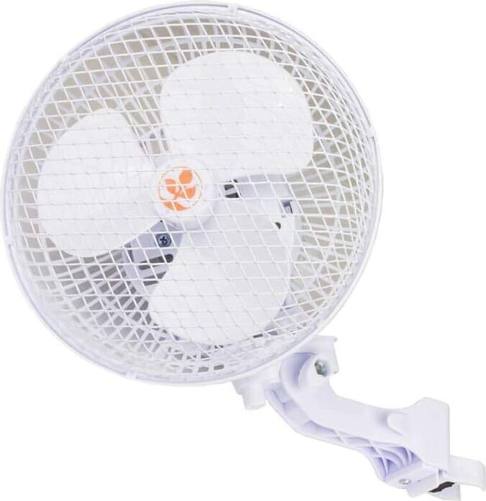 Monkey Clip Ventilator leise 17 cm 20 Watt mit Schwenkfunktion - Grow Belüftung Oszillierend Homebox Mini Ventilator Klein Umluft