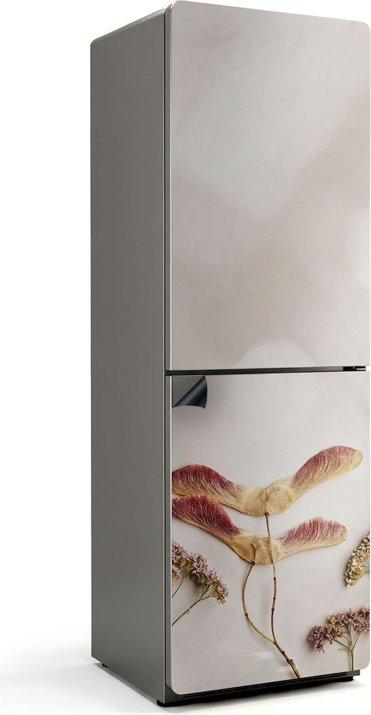 Minimalistisches Pflanzenarrangement – Magnetische Kühlschrank Abdeckung – Dekorfolie magnetisch Küche – Kühlschrank Magnet Deko – selbs...