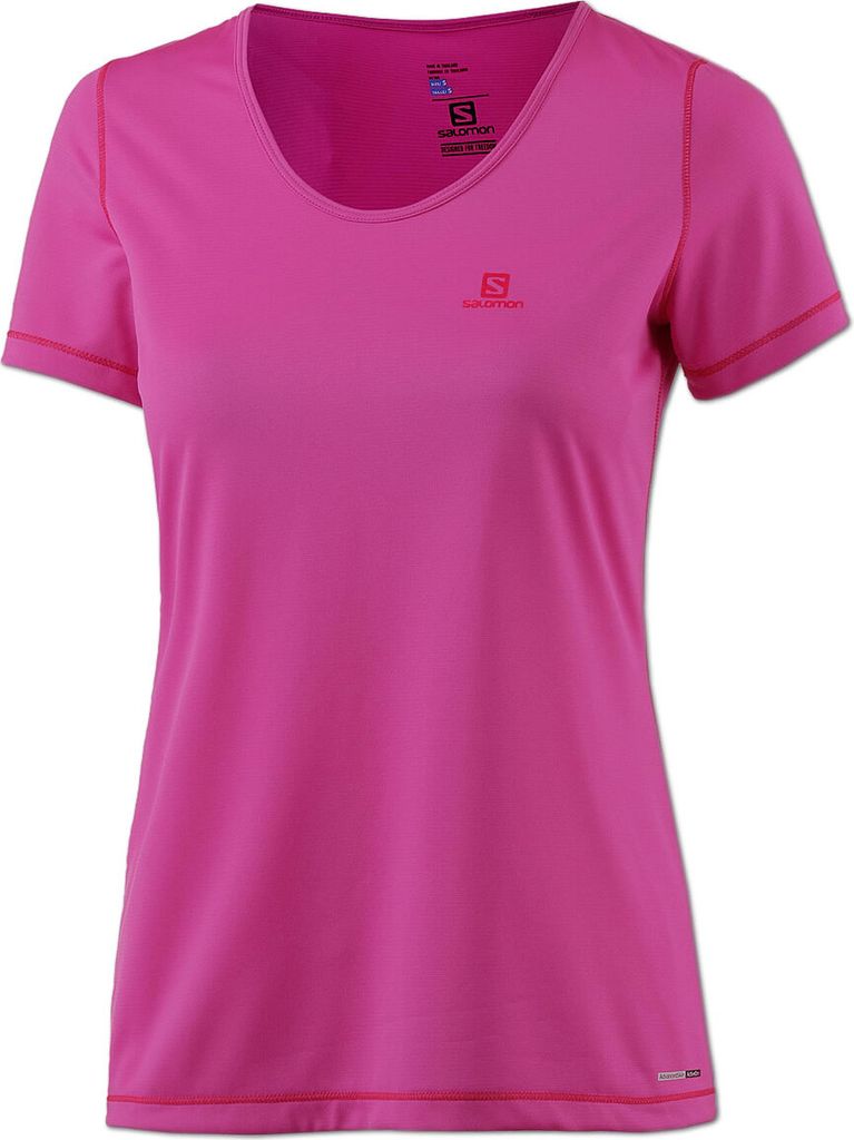 Salomon Damen Shirt AdvancedSkin ActiveDry Mazy Gr.XL rose violet (L392751)