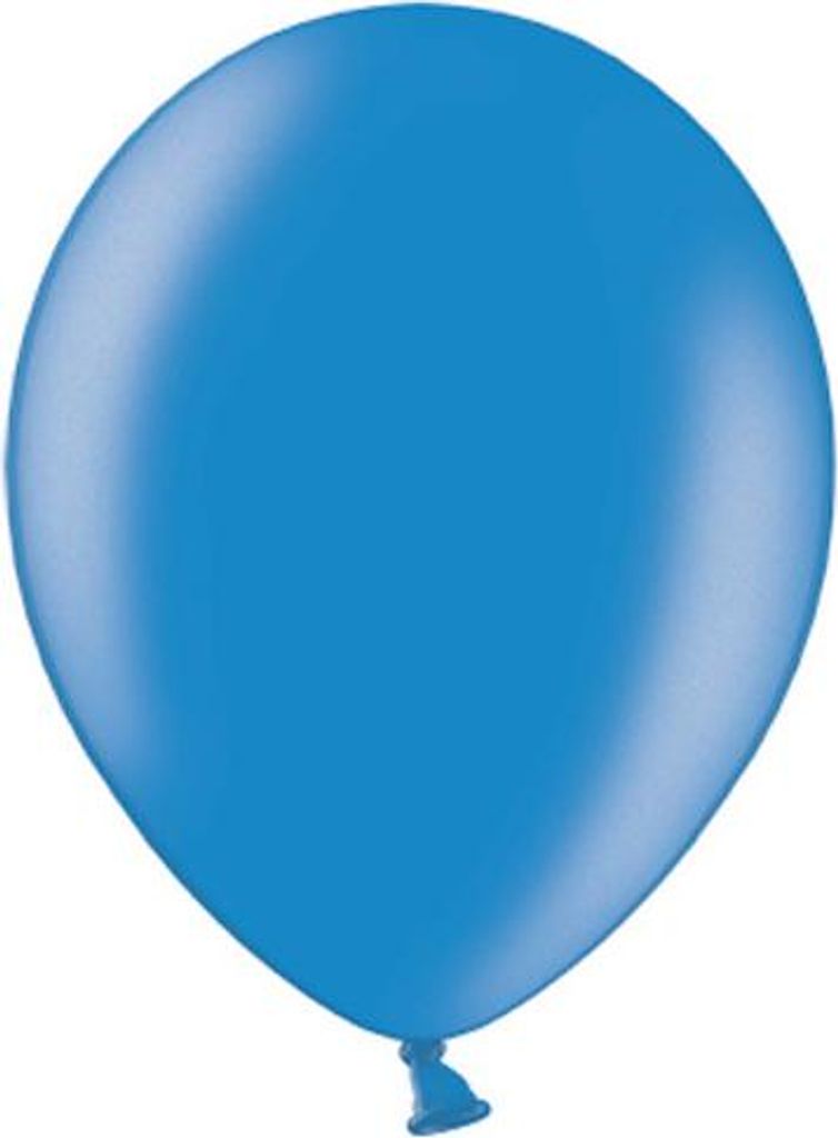 Luftballons 23cm, Metallic Blau (1 Packung / 100 Stück)