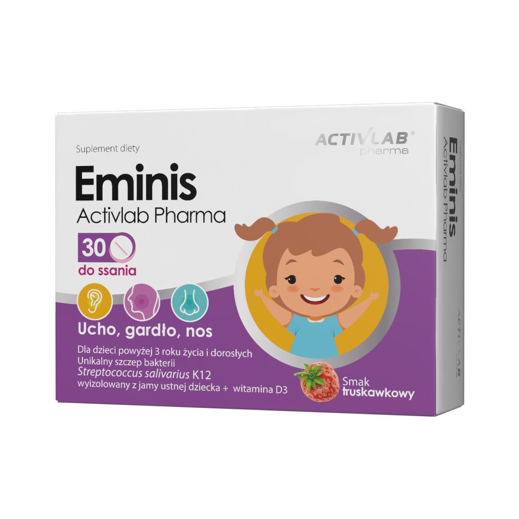 ActivLab Pharma Eminis, jahoda, 30 pastiliek Obrázok produktu 