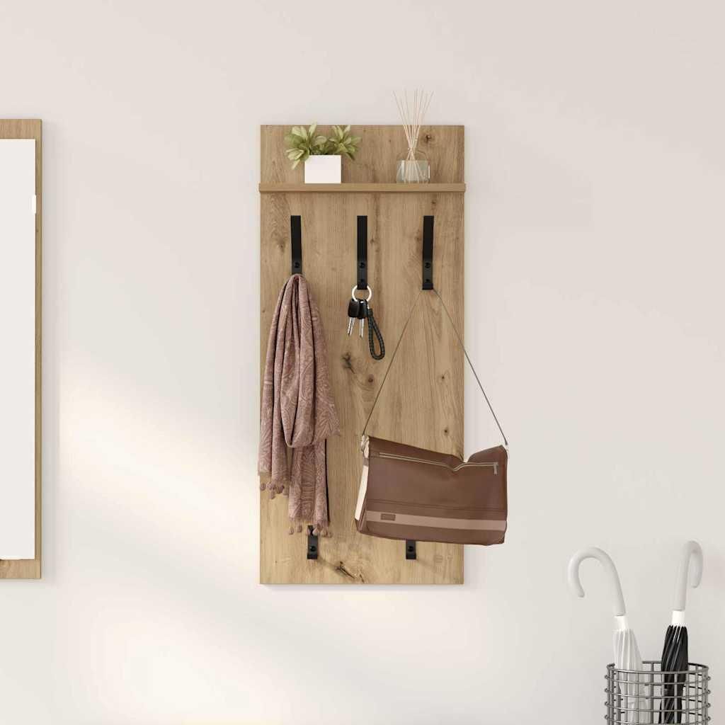 Maison Exclusive - Wandmontierter nachttisch Artisan-Eiche 40 x 10 x 90 cm