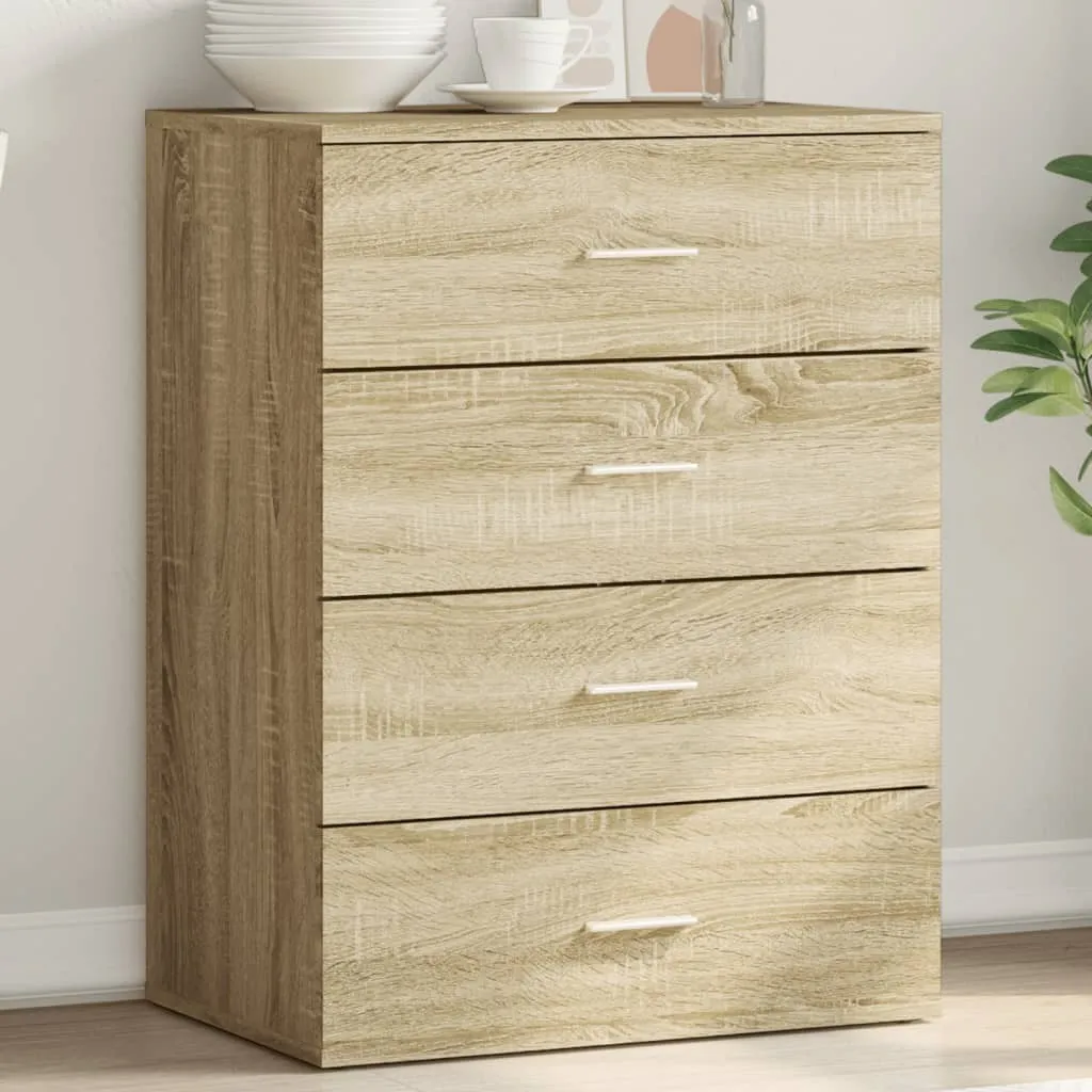 Maison Exclusive - Credenza Sonoma-Rovere 60x39x80 cm Materiale ligneo