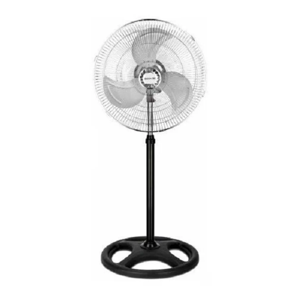 Ventilateur pied puissant salon Thulos F18SF 80W, 18" noir