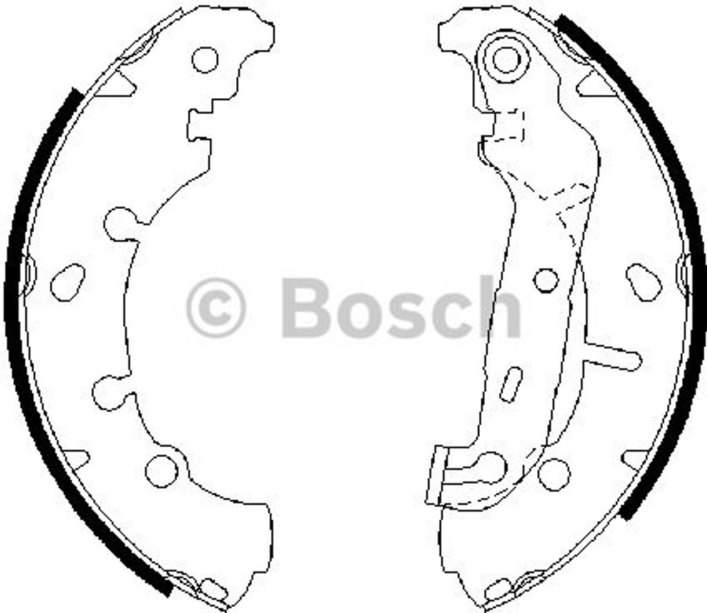 Bosch Bremsbackensatz 0 986 487 599