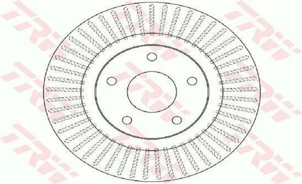 Disque de frein TRW DF6533 haute performance 44mm pour Nissan Pulsar