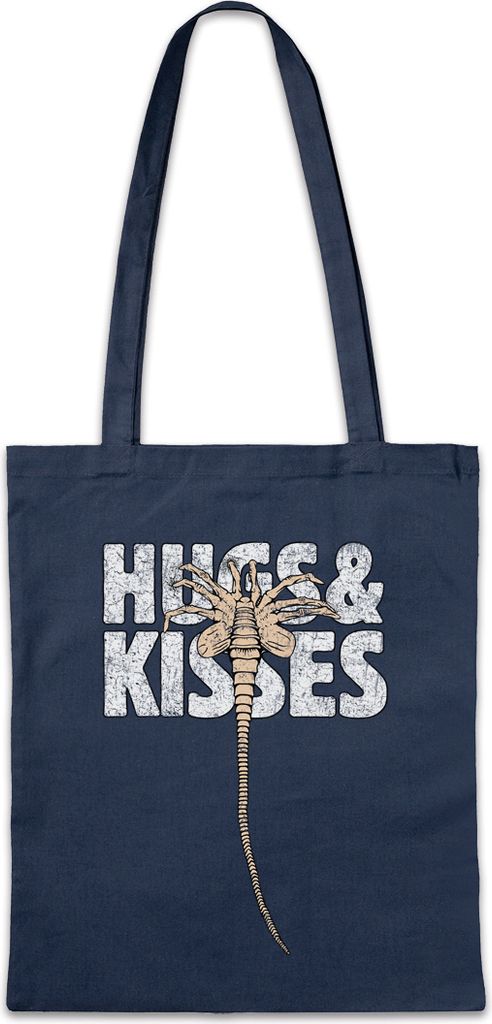 Urban Backwoods Hugs & Kisses, Stofftasche, Farbe: Navy