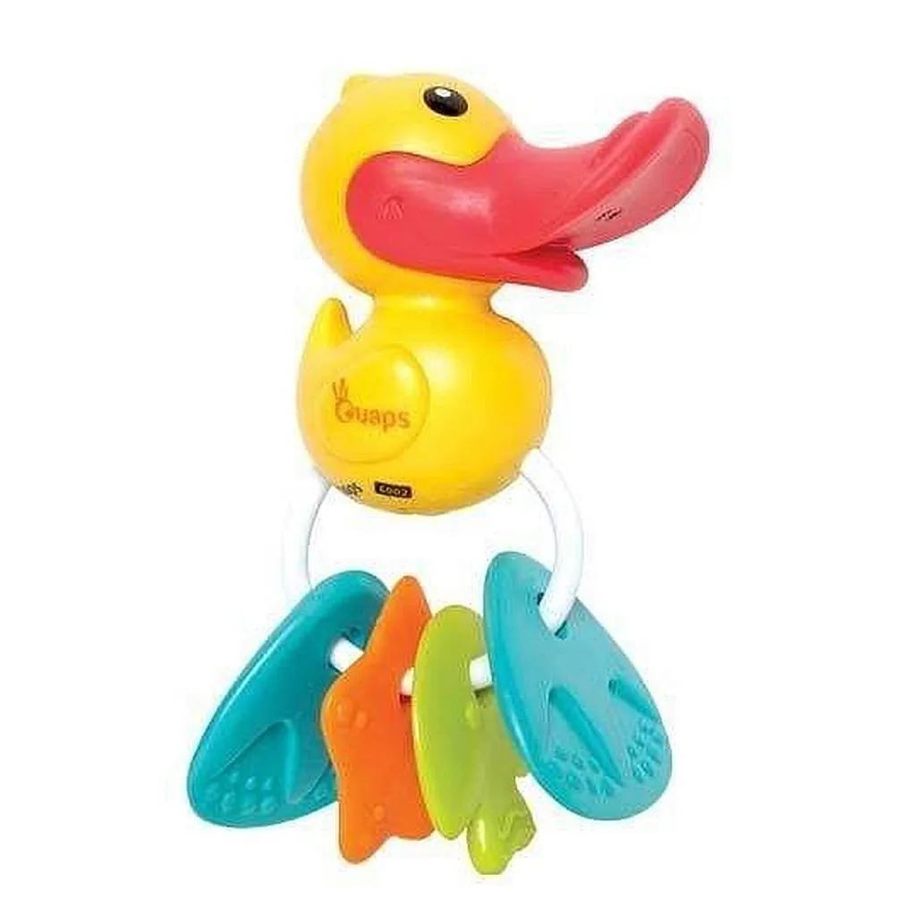 Hochet Musical Canard Quaps Duck Jouet d'Éveil Premier Âge Jaune