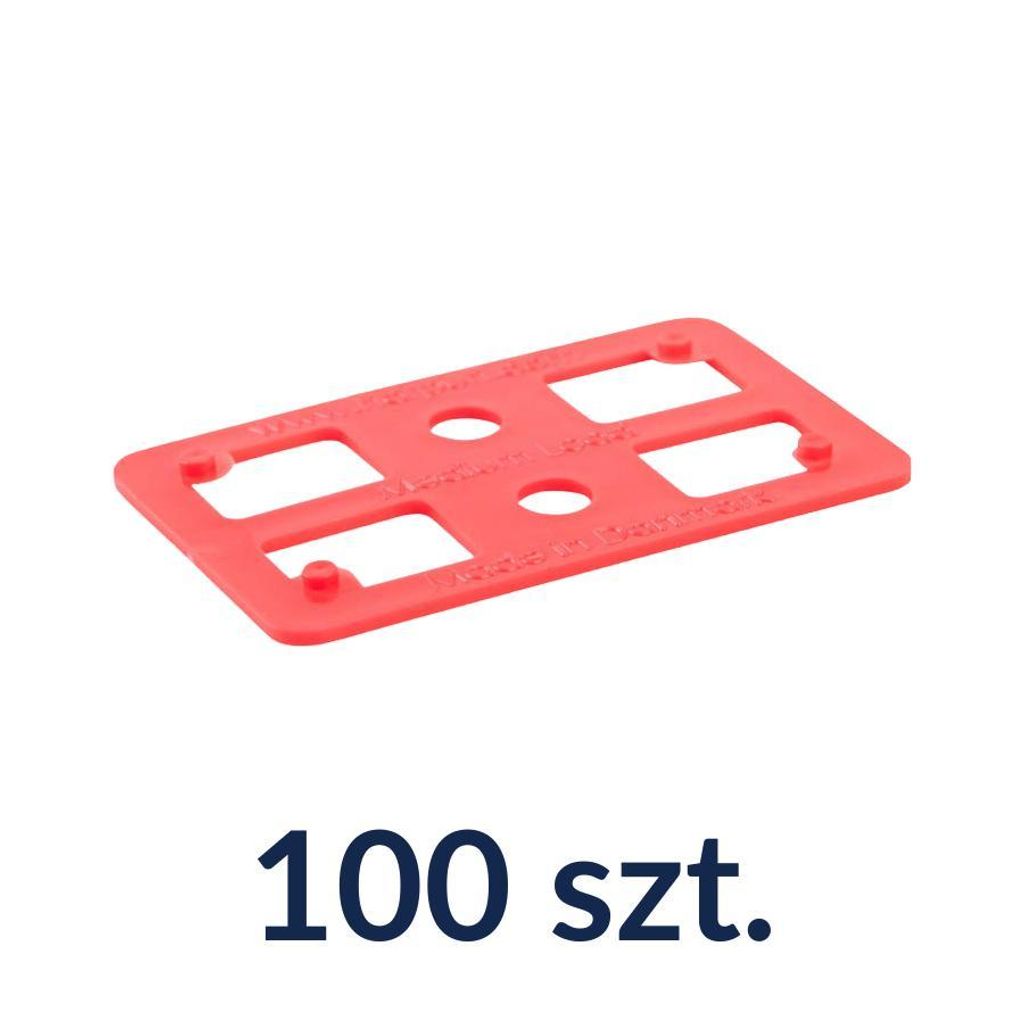 Podložky 80 x 50 mm, hrúbka 2 mm, plastové podložky do 2 Obrázok produktu 