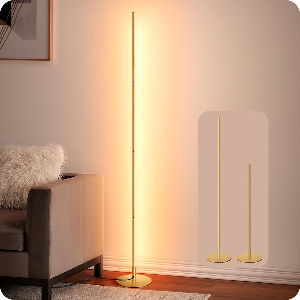 Lampa podłogowa EDISHINE do salonu z regulacją jasności, Zdjęcie produktu 