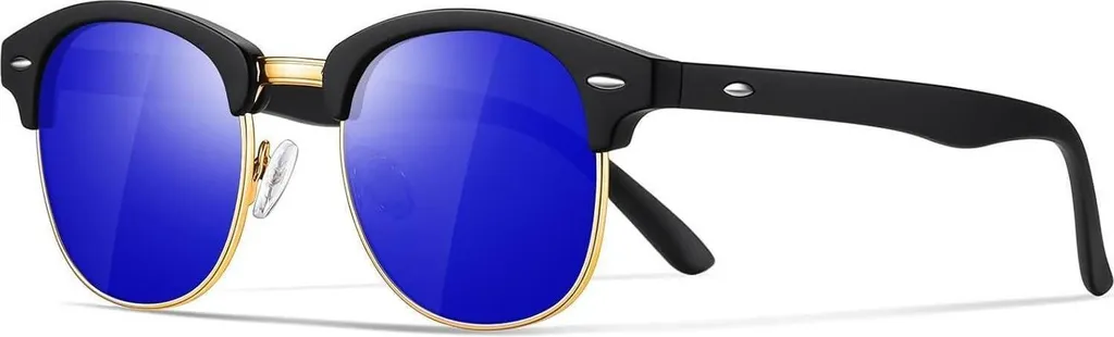 Occhiali da Sole Mezza Montatura Vintage Polarizzati Metallo UV400