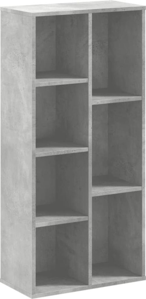vidaXL Bücherregal Betongrau 50x25x105 cm Holzwerkstoff