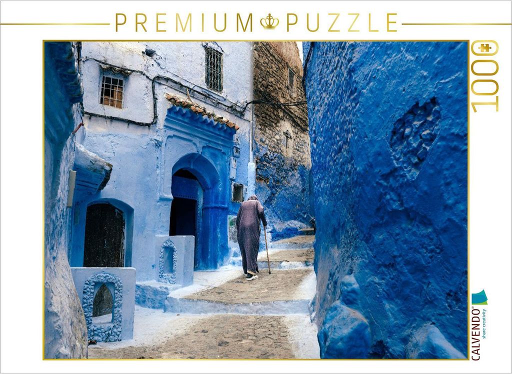 CALVENDO Puzzle Chefchaouen | 1000 Teile Lege-Größe 64x48cm Foto-Puzzle für glückliche Stunden