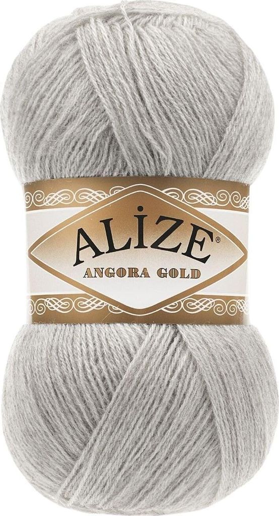 Alize Angora Gold 652 Grau – weiches Wolle-Acryl Garn 100g/550m
