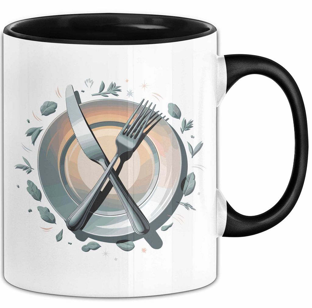 Feinschmecker Tasse Geschenkidee für Geschmacksliebhaber (Schwarz)
