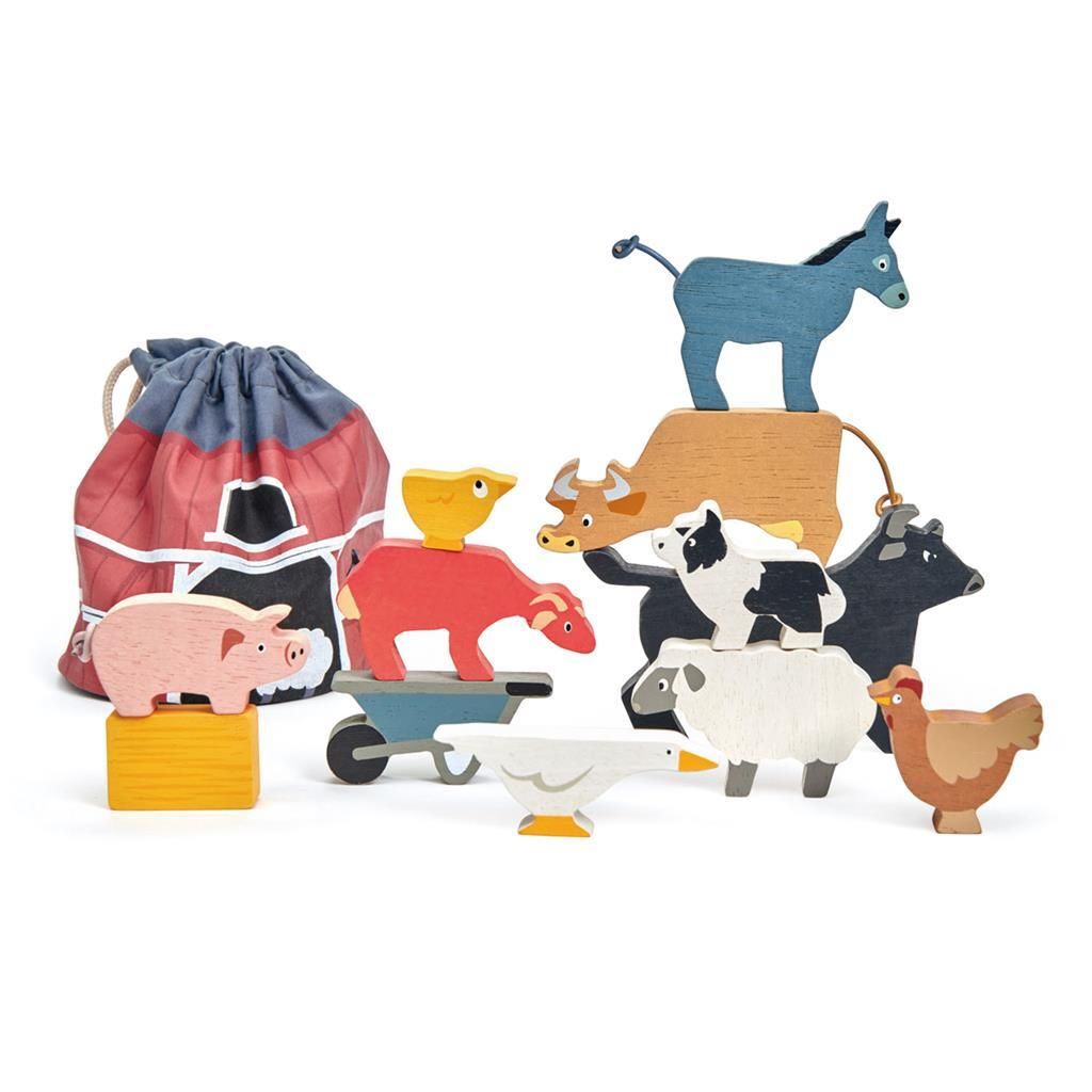 Tender Leaf Toys Stapelspiel Bauernhof (Material Holz, Obrázek produktu 