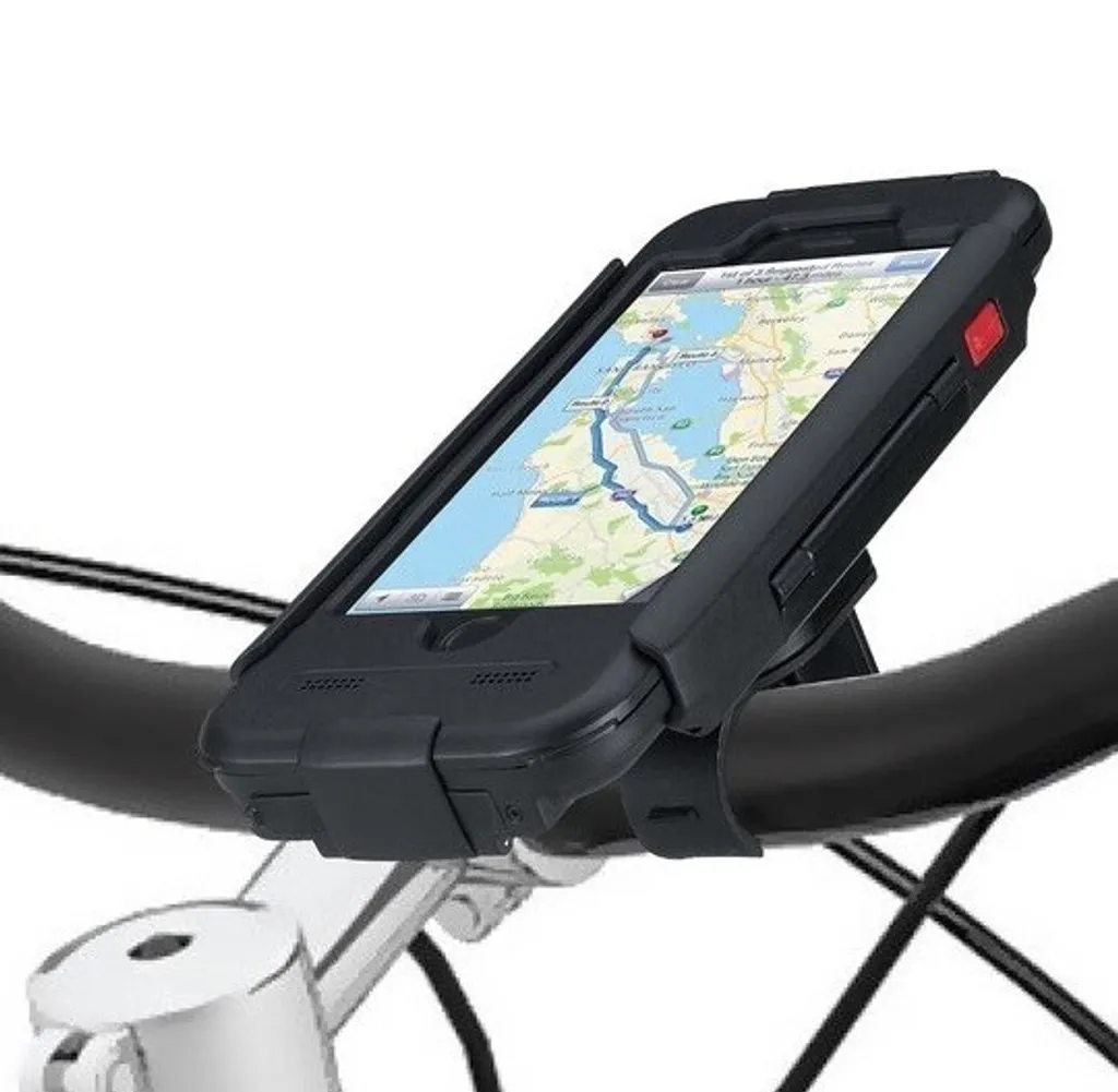 Support Vélo Tigra Bike Console pour iPhone 6s - Coque Noire Étanche