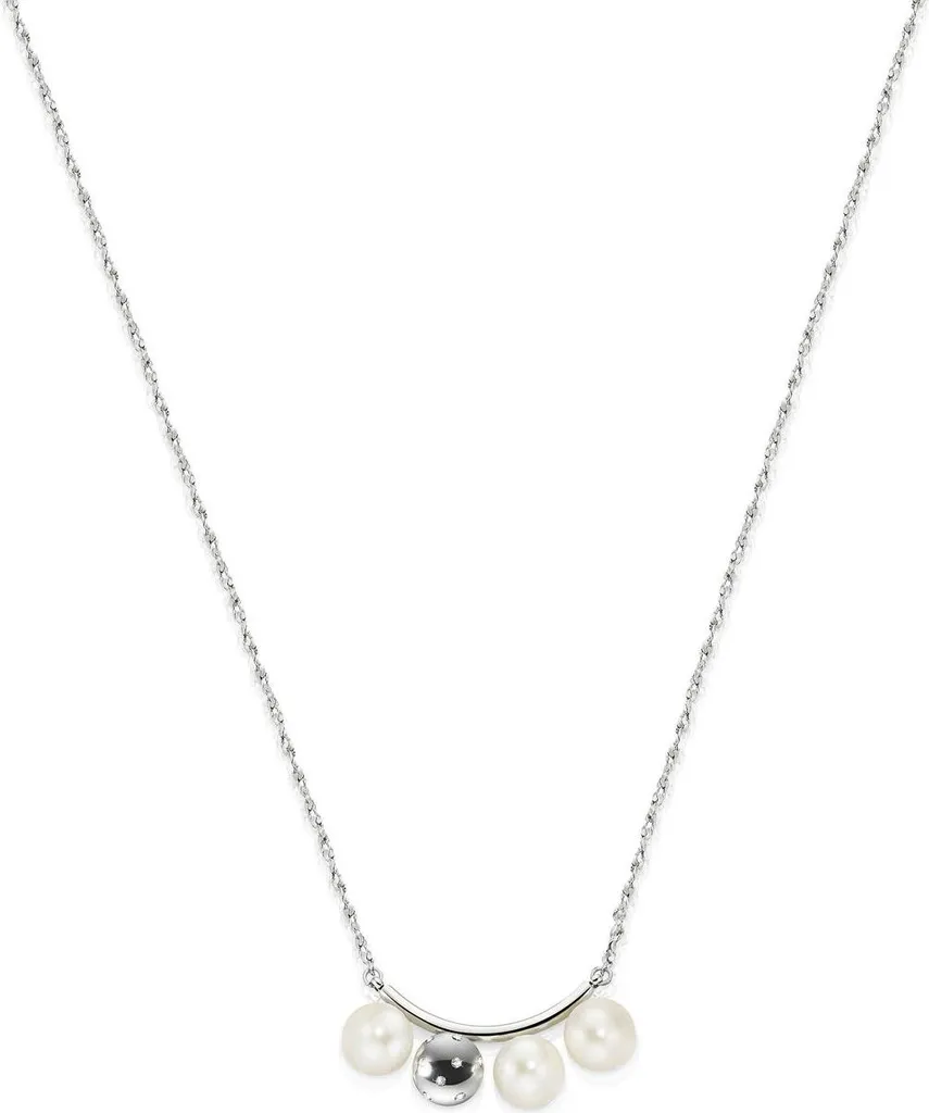 Collier élégant femme pour soirée et cérémonie en acier argenté