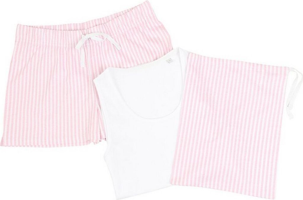 Towel City - Schlafanzug mit Shorts für Damen RW8613 (XXL) (Weiß/Pink)