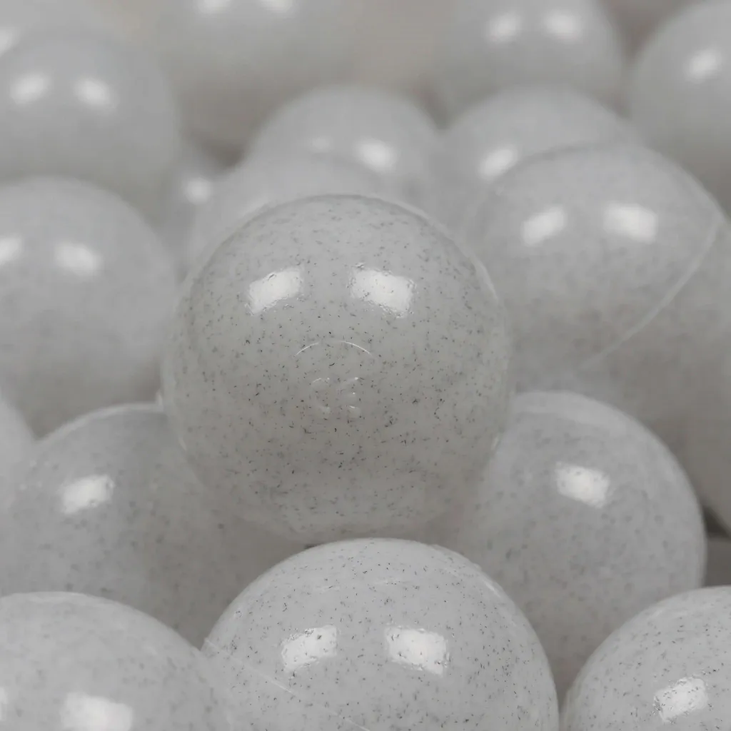 Lot de 100 Balles de Jeu ø7cm blanches pour Piscine à Boules Enfant - 2