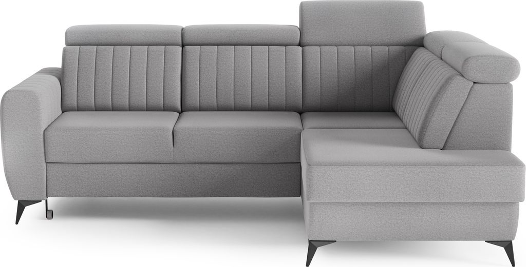 Couch für Wohnzimmer, Samstoff, Ecksofa mit Schlaffunktion Produktbild 