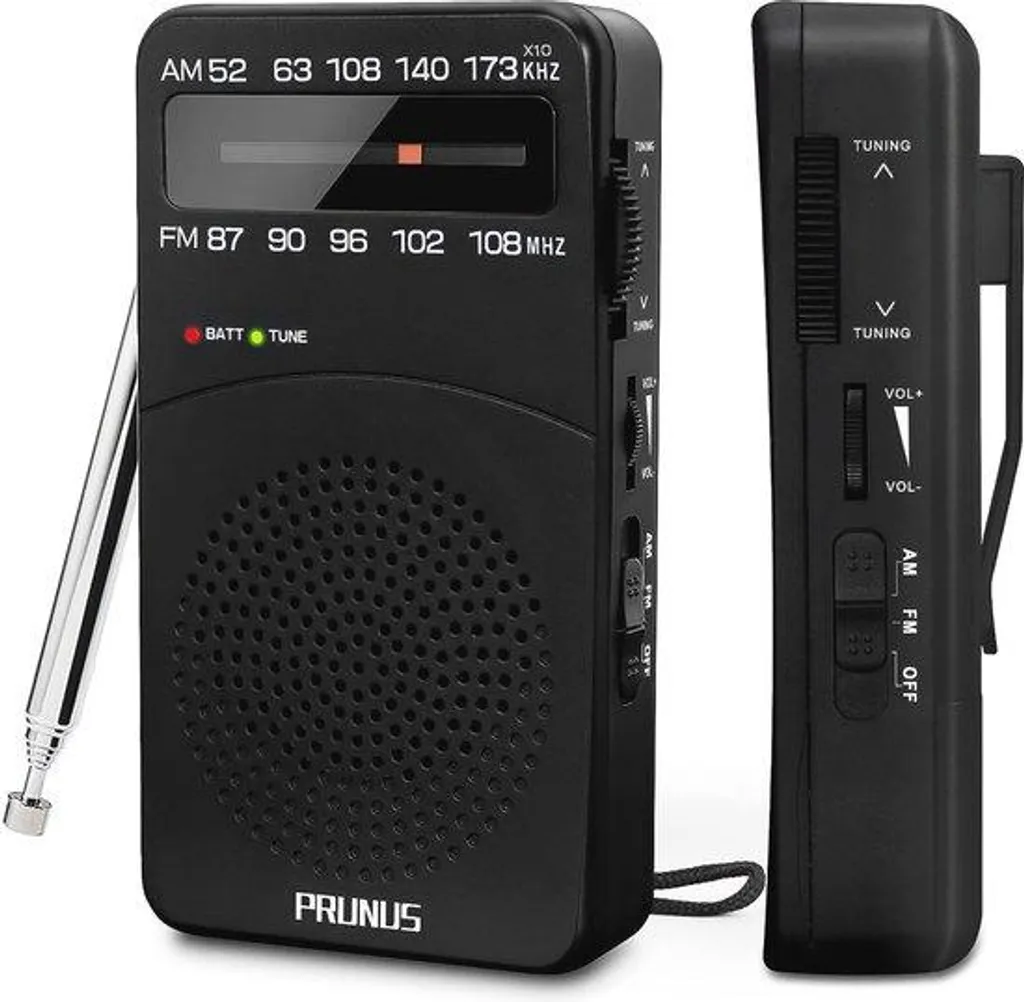 Poste radio de poche à piles, format compact pour voyage et extérieur