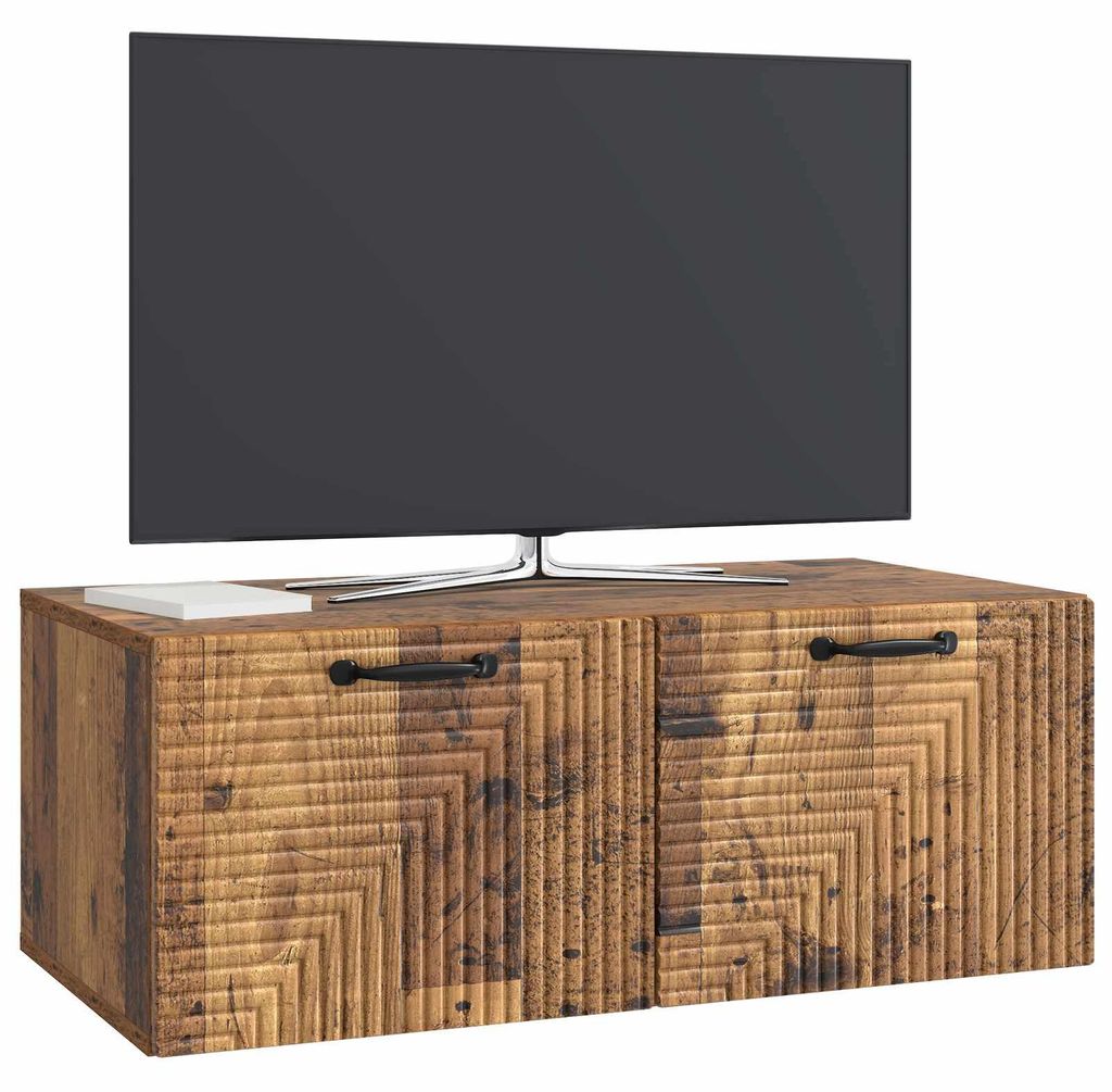 vidaXL Wandmontierter TV-Schrank Altholz 78,5 x 41 x 30 cm