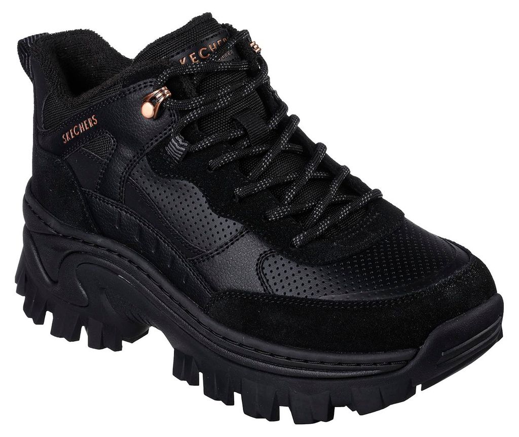 Skechers Hi‐Ryze Kewl Ave – Damen Sneaker mit Air‐Cooled Memory Foam Schwarz 37.5 EU