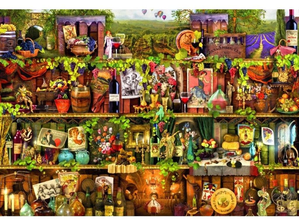 BLUEBIRD Puzzle-Regal mit 1000 Puzzles