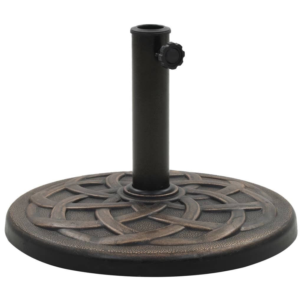 Best Möbel Sonnenschirmfuß Rund 11 kg Bronze Polyharz CHY2040143